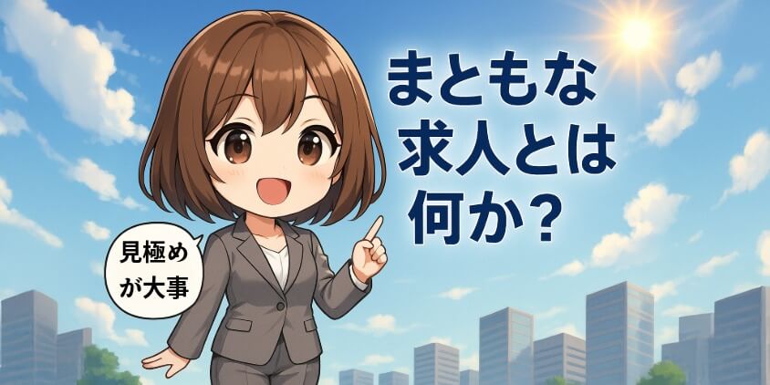 1. まともな求人とは何か？