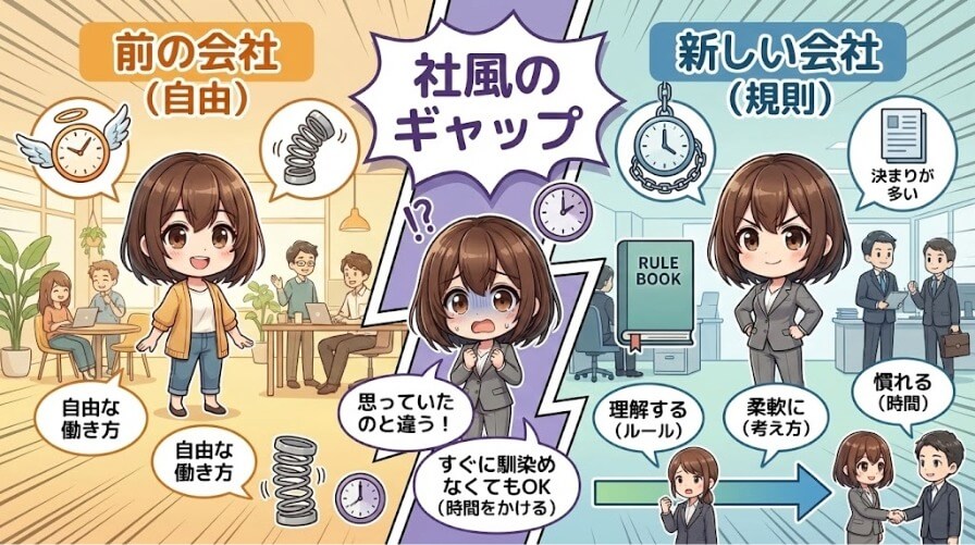 社風のギャップ