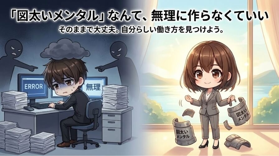 「図太いメンタル」なんて、無理に作らなくていい