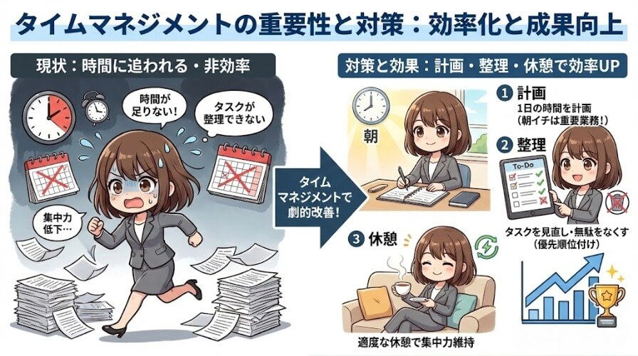 タイムマネジメントの重要性と対策