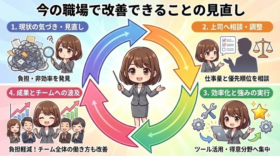 今の職場で改善できることの見直し
