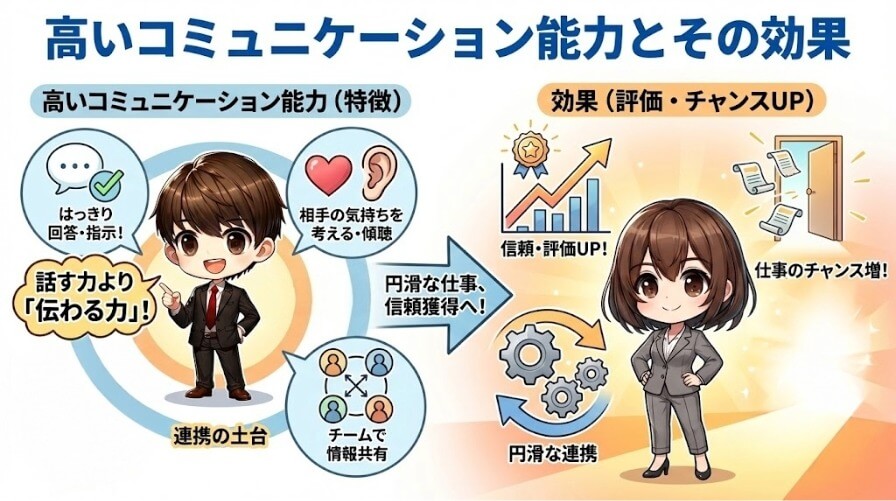 高いコミュニケーション能力とその効果