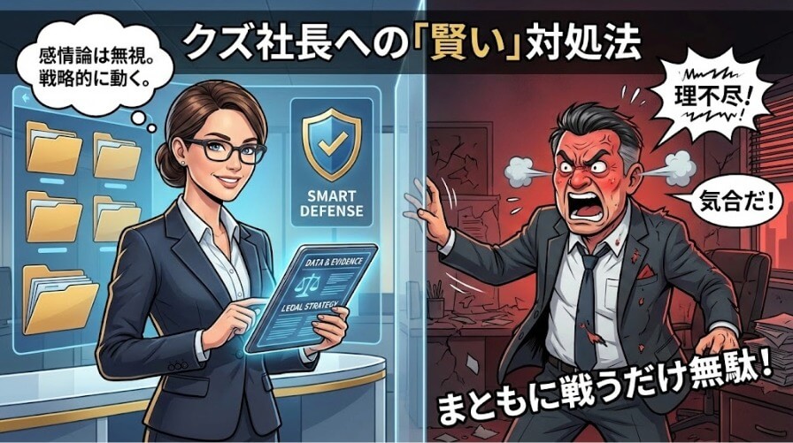 まともに戦うだけ無駄！ クズ社長への「賢い」対処法