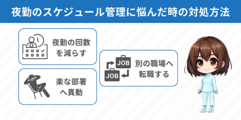 夜勤のスケジュール管理に悩んだ時の対処方法