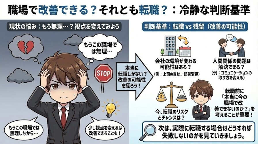 職場で改善できる？それとも転職？