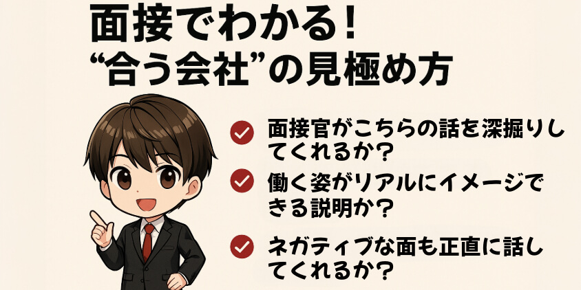 面接でわかる!“本当にあなたに合う企業”の見極め方