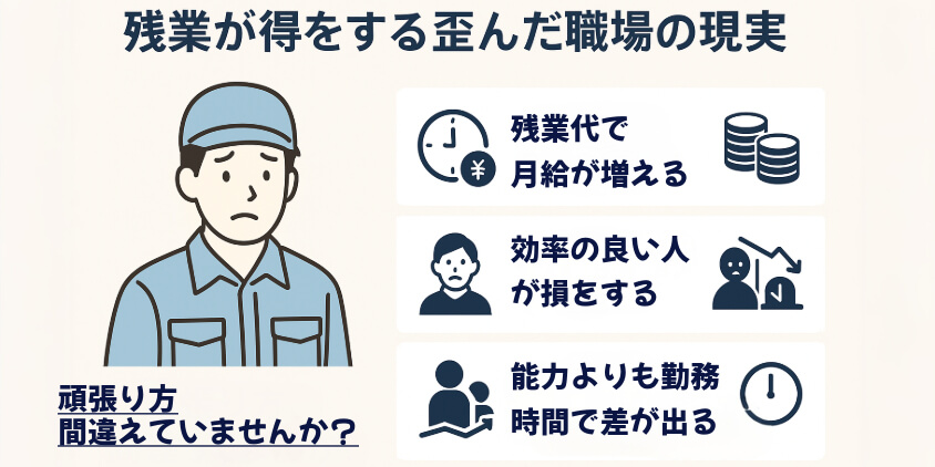 ダラダラ残業が得をする歪んだ職場の現実