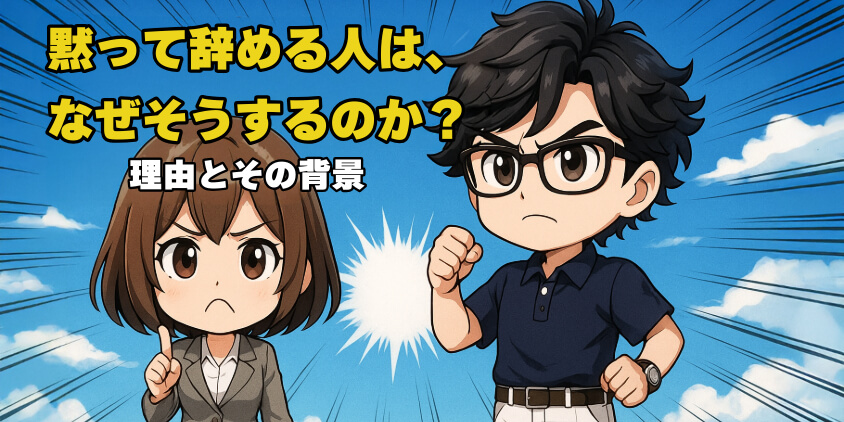 黙って辞める人は、なぜそうするのか?理由とその背景