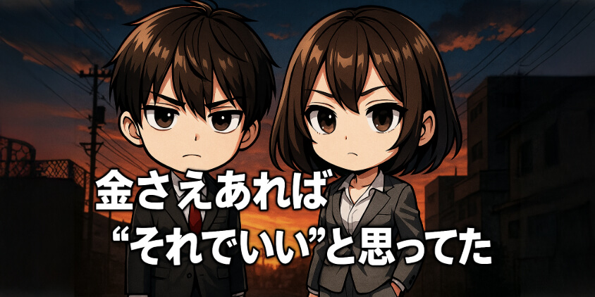 金さえあれば“それでいい”と思ってた