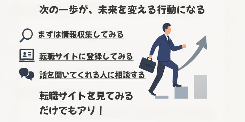 次の一歩が、未来を変える行動になる