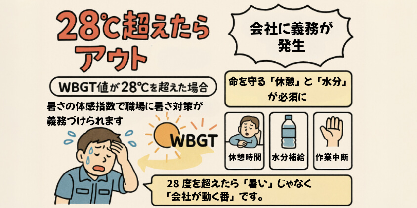 28℃超えたらアウト!会社に義務が発生