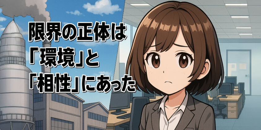 限界の正体は「環境」と「相性」にあった