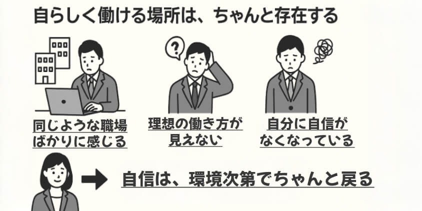 自分らしく働ける場所は、ちゃんと存在する