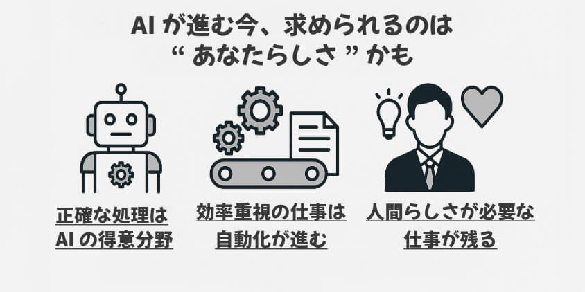 AIが進む今、求められるのは“あなたらしさ”かも