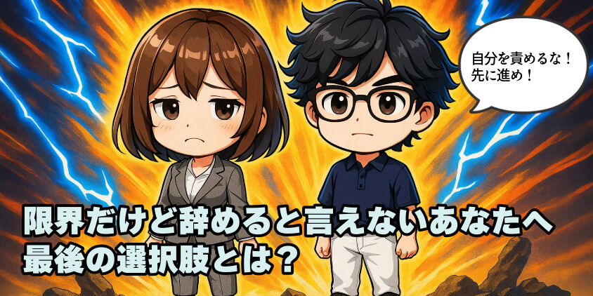 限界だけど辞めると言えないあなたへ|最後の選択肢とは?