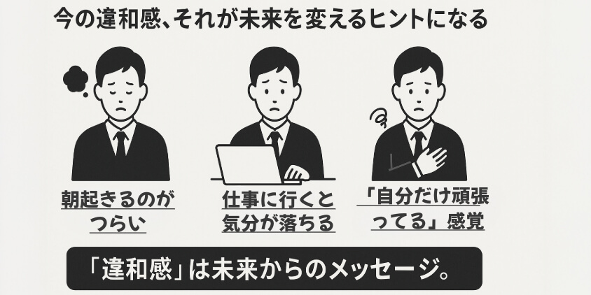 今の違和感、それが未来を変えるヒントになる