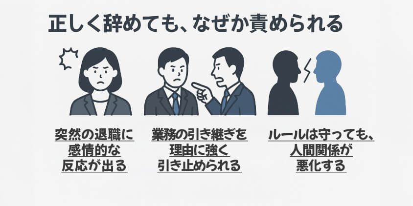 退職はルール通りでも“人の感情”が絡む時がある