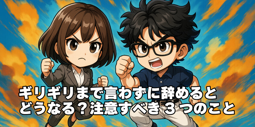 ギリギリまで言わずに辞めるとどうなる?注意すべき3つのこと