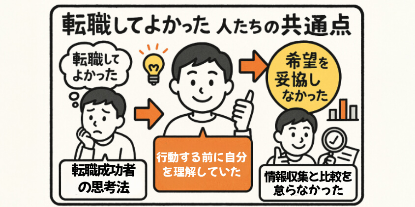 「転職してよかった」人たちの共通点