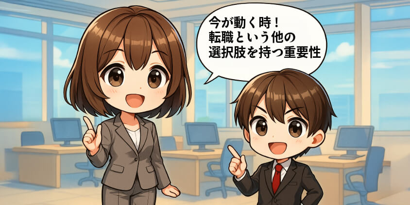 今が動く時――転職という“他の選択肢”を持つ重要性