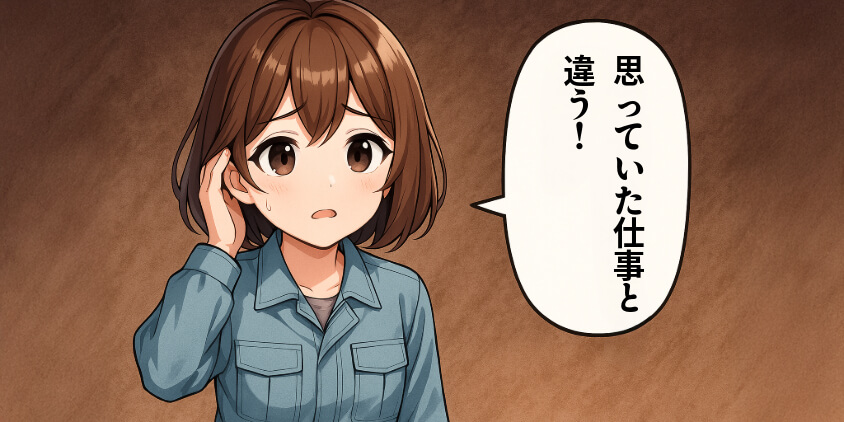 未経験で選んだけど…想像以上に“仕事内容”がきついと感じた話