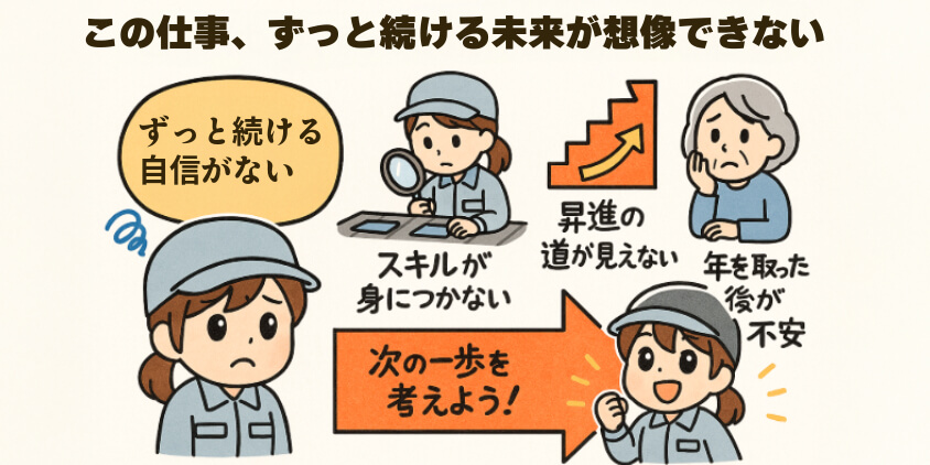 この仕事、ずっと続ける未来が想像できない