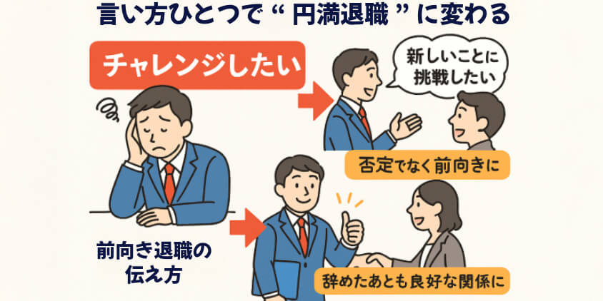 言い方ひとつで“円満退職”に変わる
