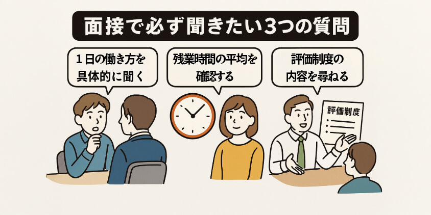 面接で聞くべき“3つの質問”で見える職場のリアル