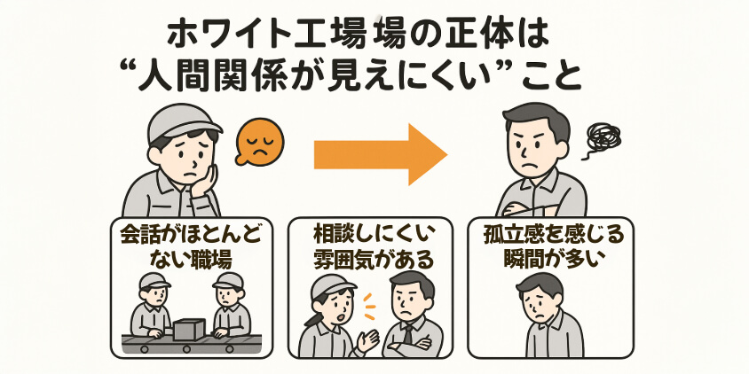 ホワイト工場の正体は“人間関係が見えにくい”こと