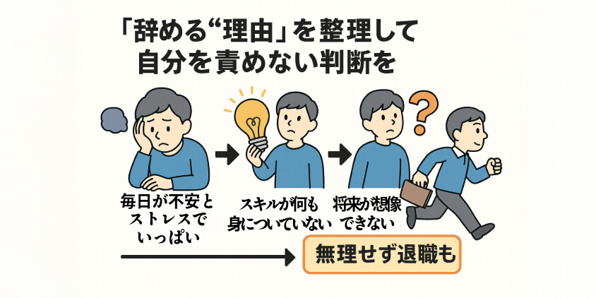 辞める“理由”を整理して自分を責めない判断を
