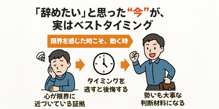 「辞めたい」と思った“今”が、実はベストタイミング