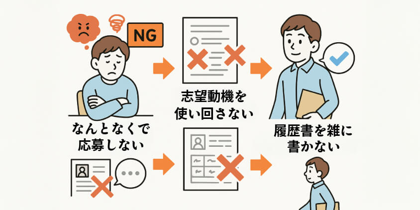 就職活動でやってはいけないNG行動とは?