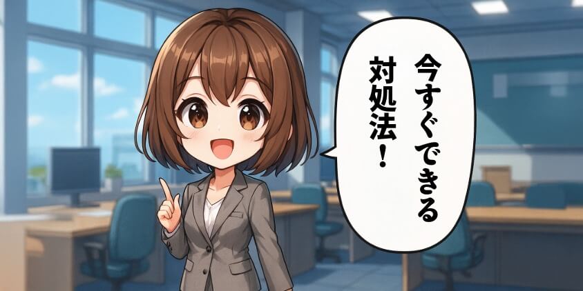 今すぐ実践できる対処法