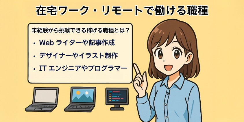 在宅ワーク・リモートで働ける職種