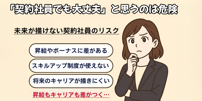 「契約社員でも大丈夫」と思うのは危険