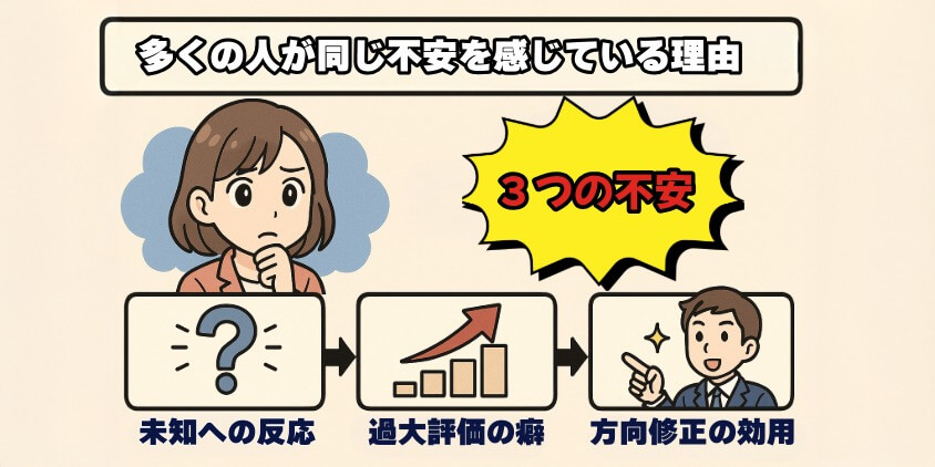 多くの人が同じ不安を感じている理由
