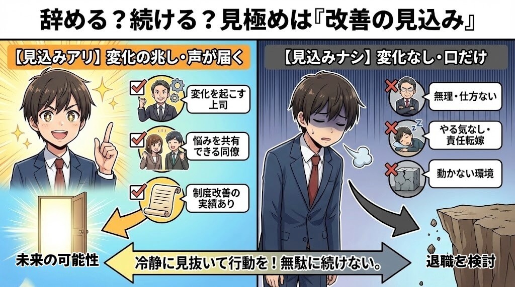 改善できる職場と改善できない職場の見分け方