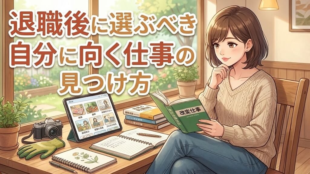 退職後に選ぶべき自分に向く仕事の見つけ方