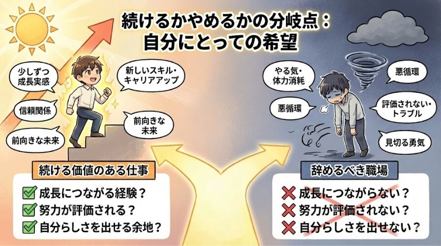 続けるべき仕事と辞めるべき仕事の違い