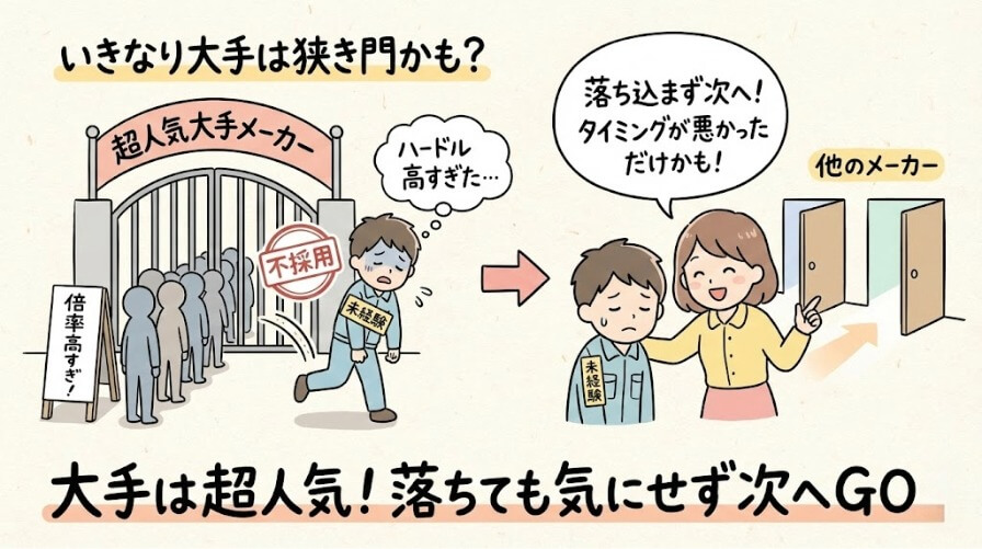 トヨタなどの人気企業は難関！
