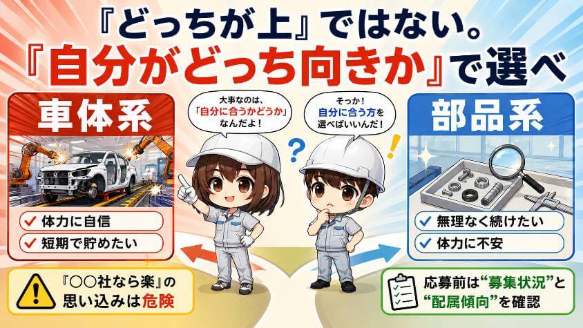 「どっちが上」ではない。「自分がどっち向きか」で選べ