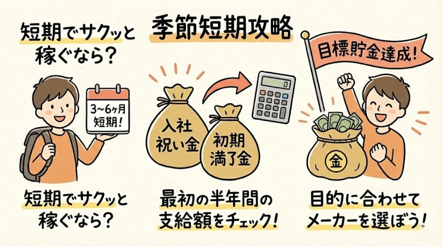 短期で最大金額を稼ぐなら？目的別の選び方を紹介