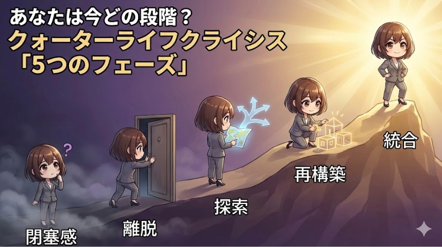 あなたは今どの段階？クォーターライフクライシス「5つのフェーズ」