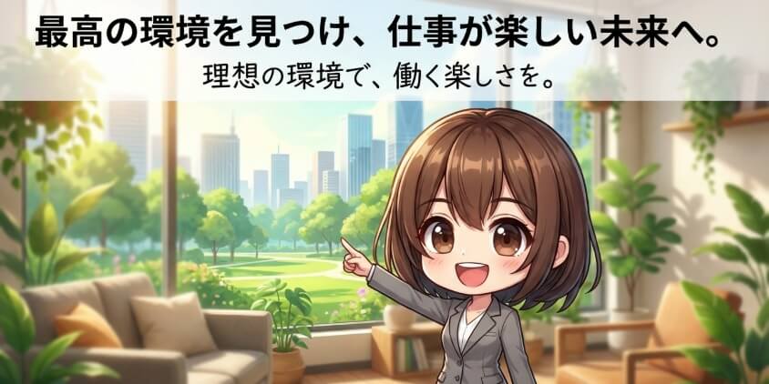 最高の環境を見つけて仕事が楽しくなる未来へ